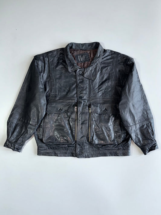 Super Premium Original Pure Leather Jacket with Detachable Arm (XL)