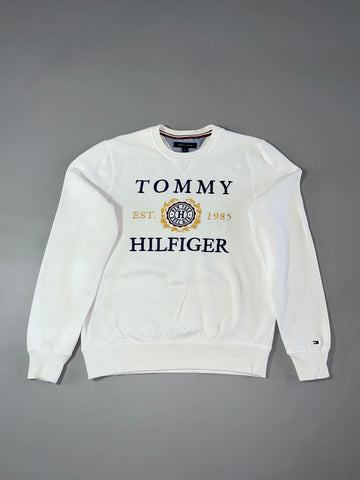 Tommy Hilfiger Embroidered Crest Est. 1985 Crewneck Sweatshirt (S)