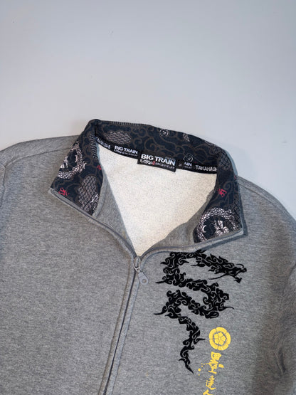 !        Big Train Japanese Dragon Zip Jacket Grey (M)