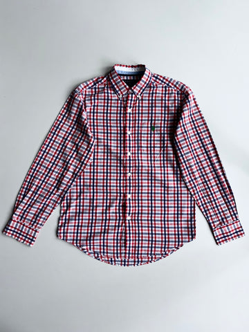 U.S. Polo Assn. Red/Navy Check Cotton Shirt (L)