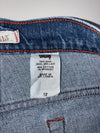Levi’s 505 Regular Fit Blue Denim Shorts (W:32) (L:21)