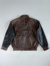 Rover and Jackes Premium Original Bomber Leather Jacket (2XL)