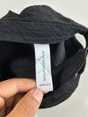 Minimal Black Faux Suede Cap with Metal Stud Detail (Adjustable)