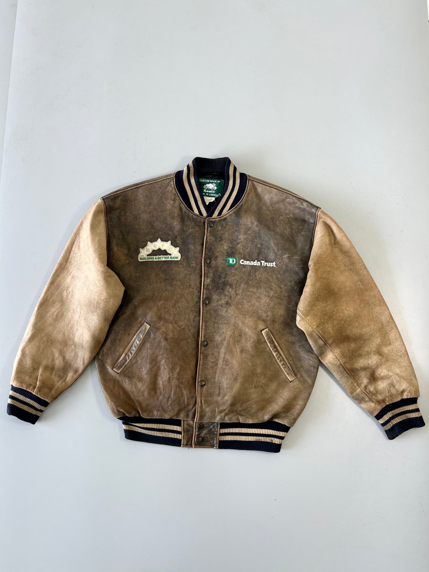 !                                             Roots Canada Original Leather Jacket (XL/2XL)