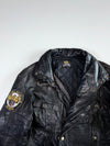 Gold Wing Motor Club Belgium Vintage Leather Biker Jacket (L)