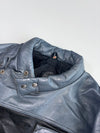 Vintage Two-Tone Leather Motorcycle Jacket (XL)