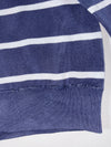 Polo by Ralph Lauren Navy & White Striped Quarter-Zip Sweater (XL)