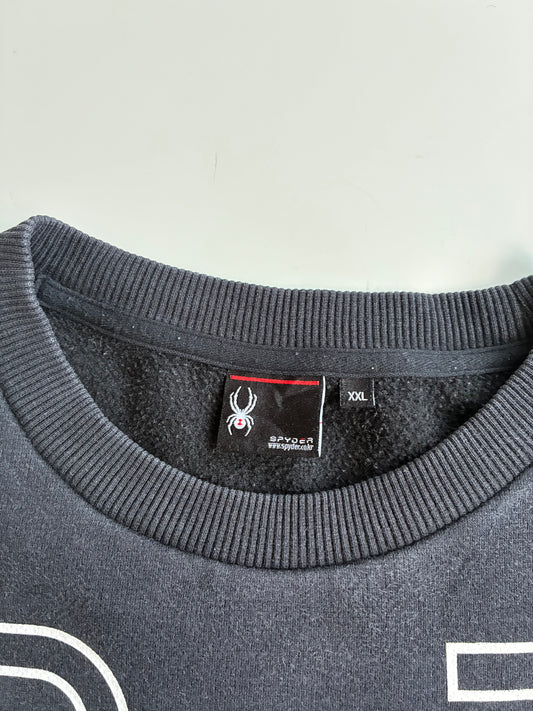 Spyder Spell-Out Black Crewneck Sweatshirt – (XL)
