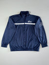 Vintage Asics Team Navy Track Jacket – Embroidered Logo | (2XL)