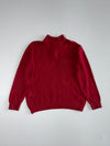 Tommy Hilfiger Red Quarter-Zip Knit with Flag Collar (Kids )(S)