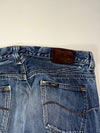 Lee Vintage Mid Wash Straight Fit Button Fly Denim Jeans (W:34) (L:40)