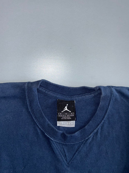 Air Jordan Navy Wings Long-Sleeve Tee  #23 Sleeve (L)