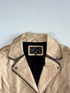 River Island Champagne Gold Moto Biker Jacket Women’s (S)