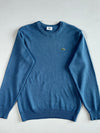 Lacoste Sport Crewneck Knit Sweater – Steel Blue (M)