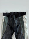 AXO Racing Silver-Stripe Leather Moto Pants With Slider (W:40|L:42)