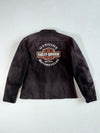 Harley-Davidson Genuine MotorClothes Black Textile Riding Jacket – Fitted Moto, Embroidered Bar & Shield Padded (M)
