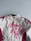 Speed-R Pink & White Textile Motorcycle Jacket (Women’s, Size 8 XS)