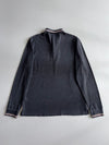Burberry London Long Sleeve Polo Shirt Charcoal Grey (L)