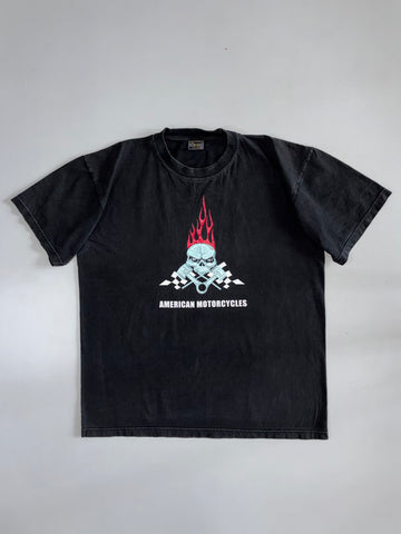 American Motorcycles Skull Graphic Tee (XL)