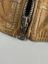 Vintage 2000s D&G Dolce & Gabbana Tan Leather Utility Jacket (XL)