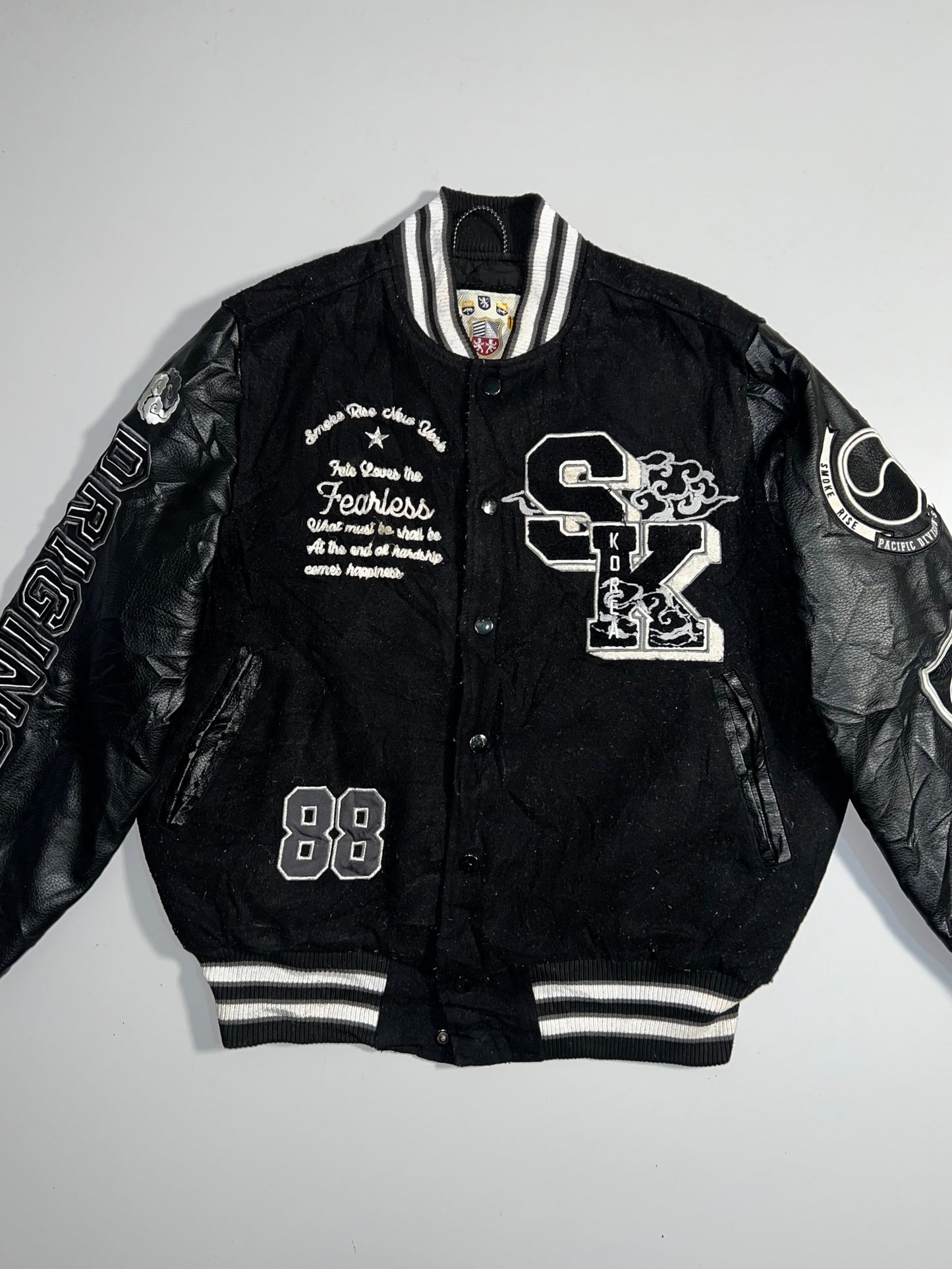 ZSuper Premium Varsity Jacket (RARE) Leather Sleeves (M)