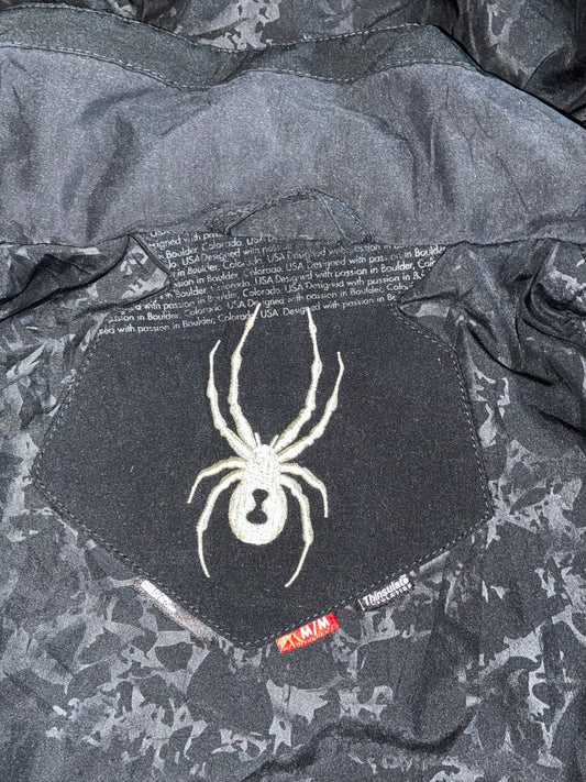 Spyder Black Thinsulate Hooded Ski Jacket (M)