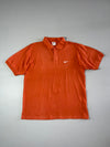 Vintage 90s Nike Mini Swoosh Orange Polo T-Shirt (XL)