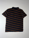 Puma P48 Crest Striped Polo – Black/Orange (M)