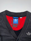 Adidas Originals Black Trefoil Button-Up Sweat Cardigan (S/M)