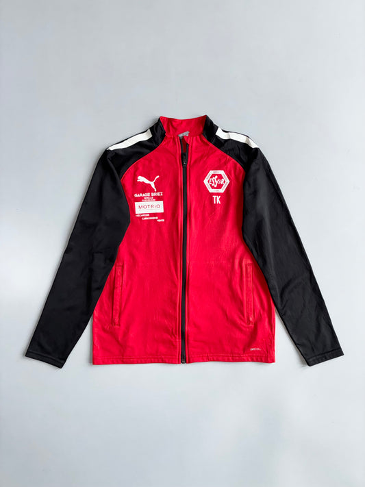 Puma ESSOR Football Track Jacket | Red Black | Garage Briez | (XS/S)