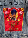 Jiao Ma Hua | Acid Wash Denim Trucker Jacket | Blue (S)