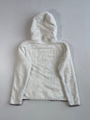 The North Face White Fluffy Fleece Zip Hoodie(S)