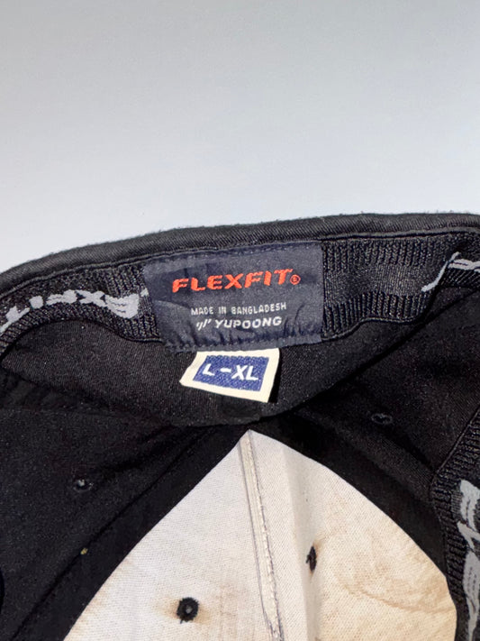 Vintage Plain Black Flexfit Stretch Cap (L/XL)