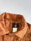 Vintage Tan Suede Bomber Jacket(L)