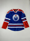 Edmonton Oilers NHL Reebok CCM Authentic Home Hockey Jersey – Blue & Orange (2XL)