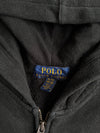 Polo Ralph Lauren Black Full-Zip Hoodie with Red Pony – (S)