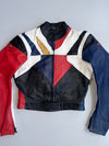 ZVintage Polo Leather Moto Racing Jacket (CE Protected) (PADDED) (S)