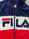 FILA Velour Zip Hoodie: (M)