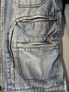 Y2K Dolce & Gabbana D&G Jeanius Military Cargo Denim Jacket (S)