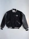 ZHarley-Davidson DeLong Leather Sleeve Varsity Jacket (USA Made) (M/L)