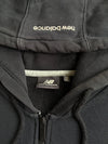 New Balance Essential Black Zip Hoodie – Embroidered Logo | (M)