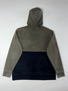 Reebok Colorblock Big Logo Hoodie Olive Black (2XL)
