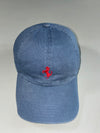 Ferrari Official Product Prancing Horse Embroidered Blue Cotton Cap (Adjustable)