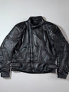 Vintage Ashman Black Leather Biker Motorcycle Jacket (M)