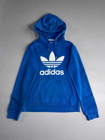 Adidas Originals Blue Trefoil Logo Pullover Hoodie (L)