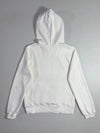 The 5th Street American Blue Jeans White Hoodie with Plaid Script Applique (S)