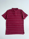 Nike Sportswear Burgundy Striped Piqué Polo T-Shirt – (XL)