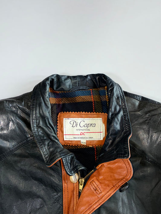 Di Capra International Two-Tone Leather Jacket (Xl)
