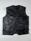 Italia Echtes Leder Genuine Leather Vest Black Men’s  (2XL)
