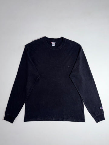 Champion Authentic Black Long Sleeve Tee (L)